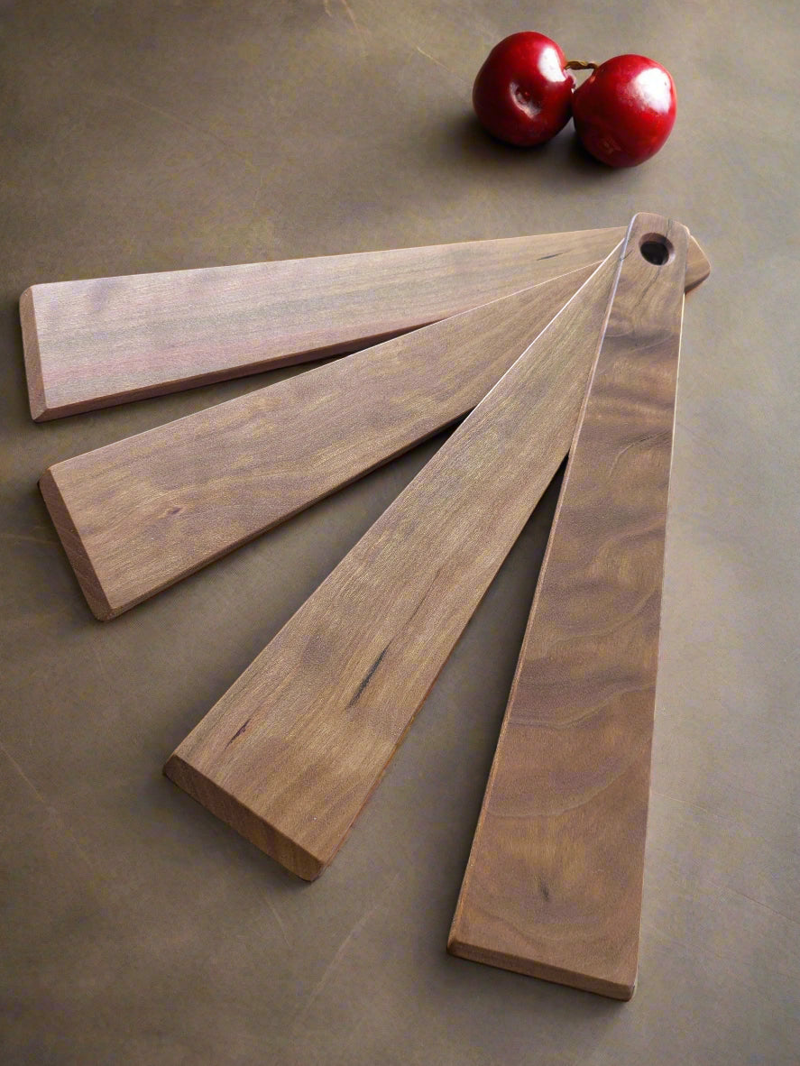 These are just 10 inches long and 2 inches wide at the bottom of the spatula.