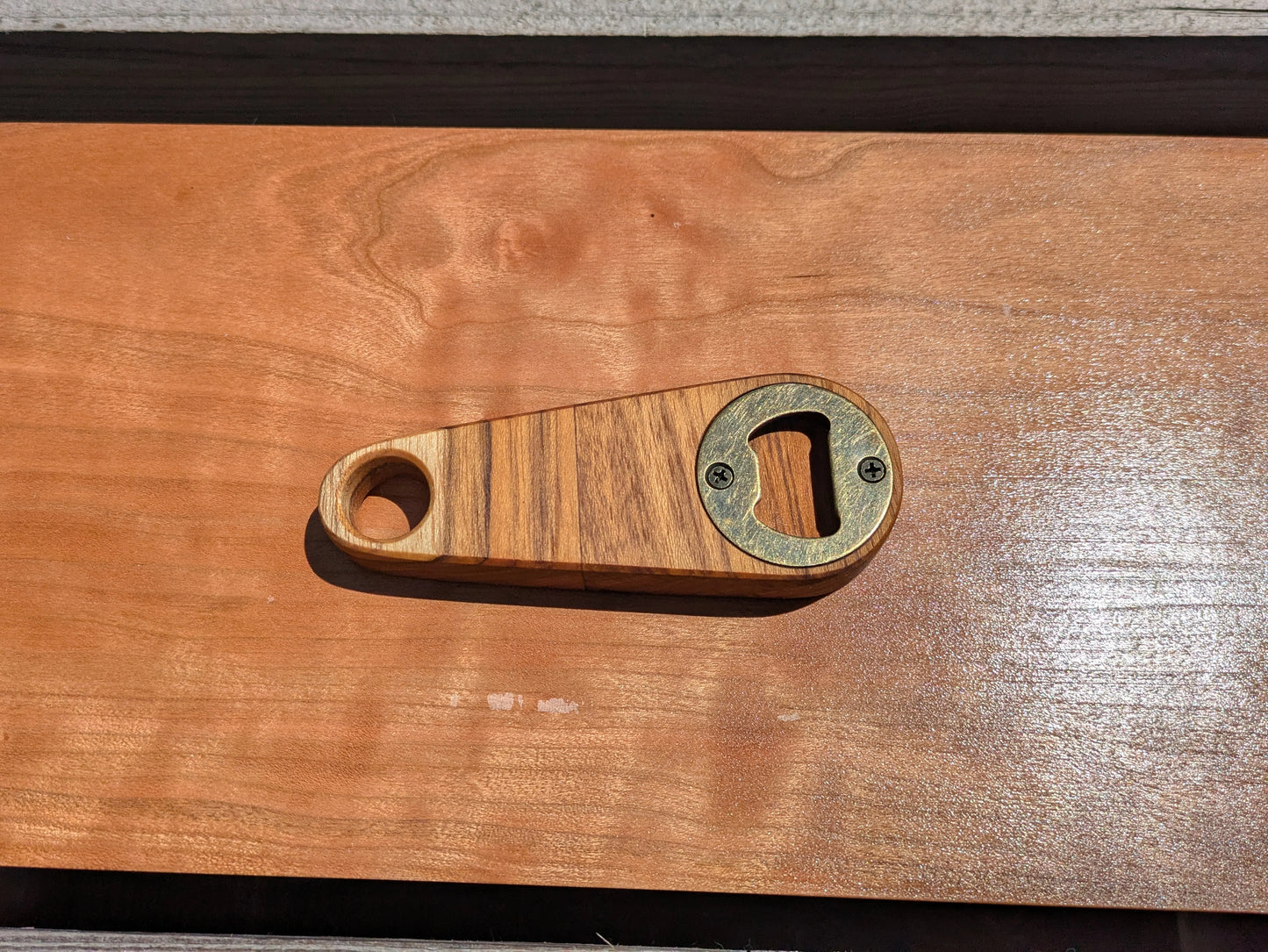 handmade hand sized bottle opener